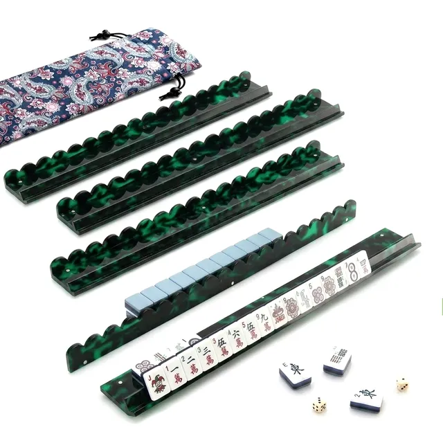 Mahjong Rack Pusher Green Tortoise Shell product view 1