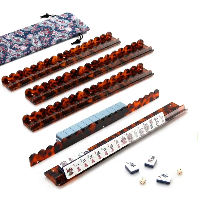 Mahjong Rack Pusher Orange Tortoise Shell product view 1