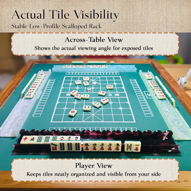 Mahjong Rack Pusher Orange Tortoise Shell product view 5