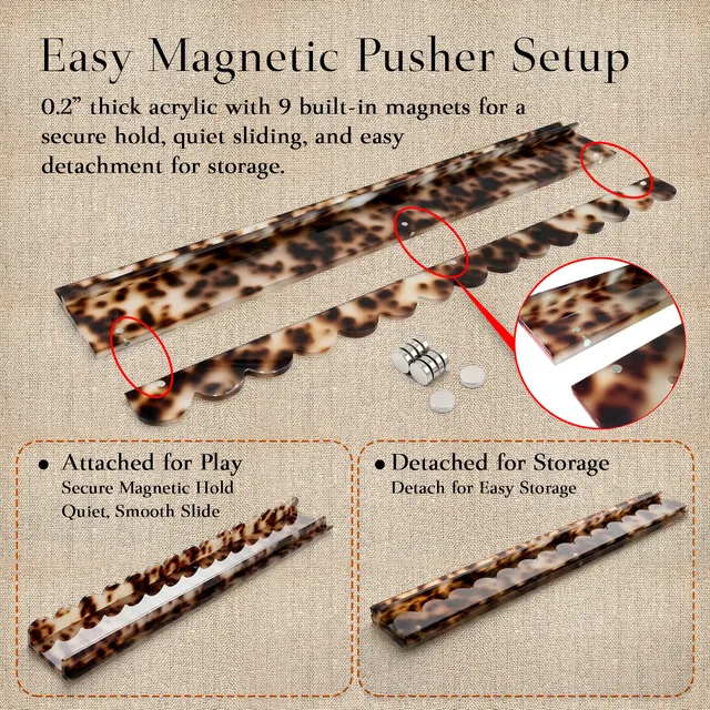Mahjong Rack Pusher Orange Tortoise Shell product view 6