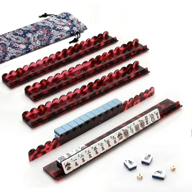 Mahjong Rack Pusher Red Tortoise Shell product view 1