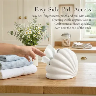 Shell Tissue Box Silver image 3