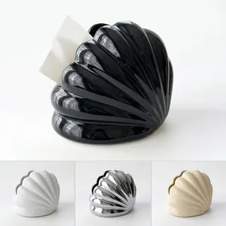 Shell Tissue Box Black image 1