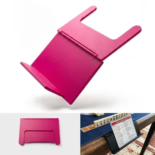 Mahjong Tile Rack Stand Rose Red image 1